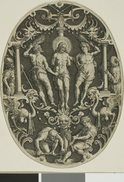 Flagelação, da Paixão de Cristo de Jan Sadeler I