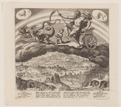 Saturnus, de Os Sete Planetas de Jan Sadeler I