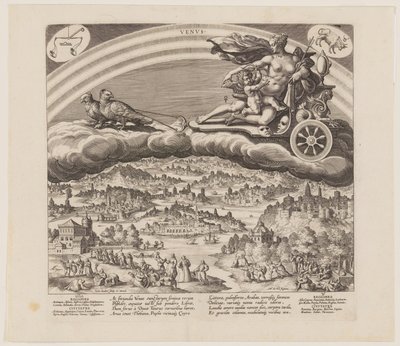 Vénus, de Os Sete Planetas de Jan Sadeler I