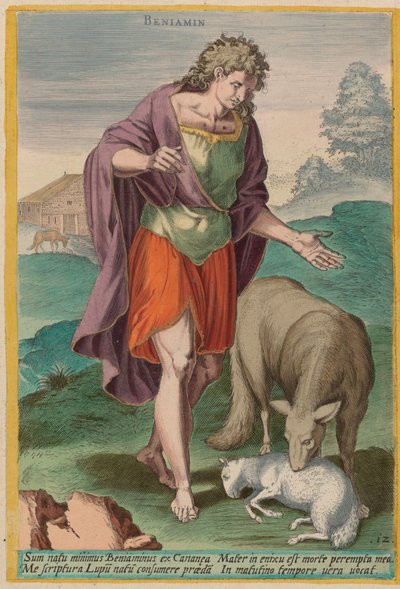 Benjamin de Jan Sadeler I after Crispen van den Broecke