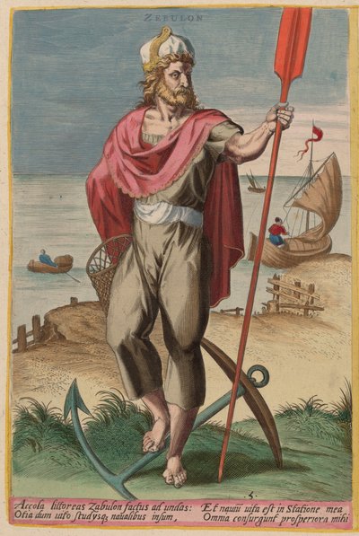 Zebulon de Jan Sadeler I after Crispen van den Broecke