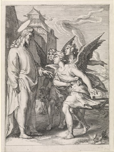 Cristo com três anjos
Parábola das ervas daninhas entre o trigo (título da série) de Jan Saenredam (attributed to)