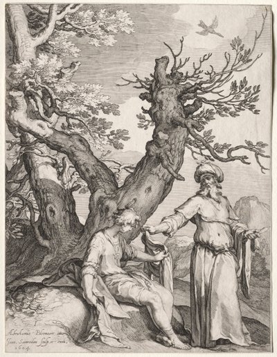Aías e Jeroboão, 1604. de Jan Saenredam
