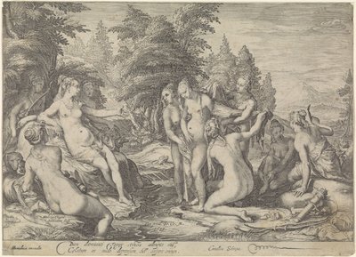 Diana descobre a gravidez de Callisto de Jan Saenredam