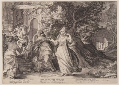 As virgens loucas perdem o encontro com Nosso Senhor, da Parábola das Virgens Sábias e Loucas de Jan Saenredam