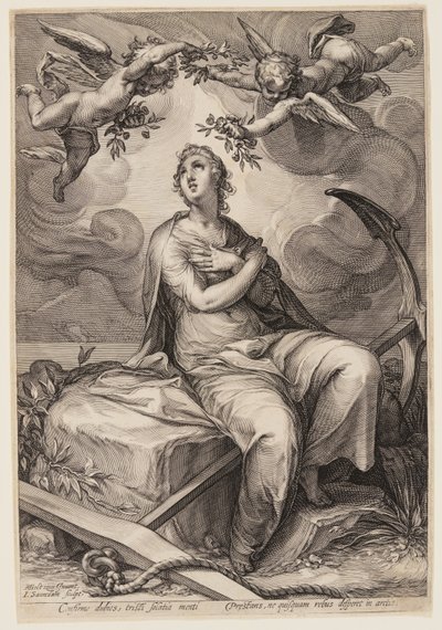 Esperança, de Três Virtudes Cardeais de Jan Saenredam