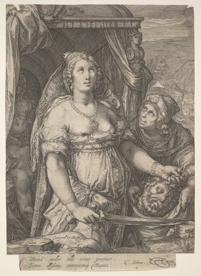 Judith e a cabeça de Holofernes, 15751607. de Jan Saenredam