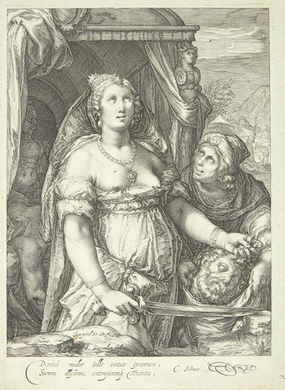 Judite com a cabeça de Holofernes de Jan Saenredam