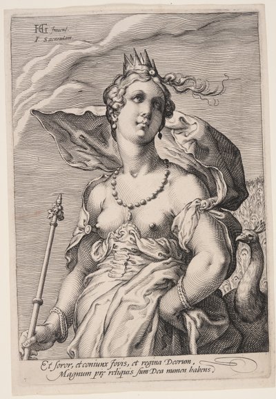 Juno, de Três Deusas de Jan Saenredam