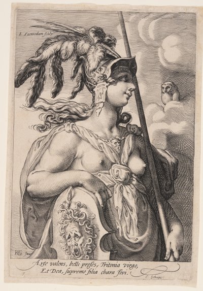 Pallas Athena, de Três Deusas de Jan Saenredam