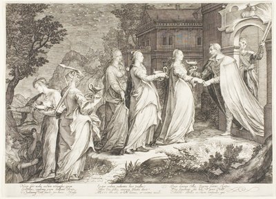 Prato Quatro, de Cinco Virgens Sábias e Cinco Tolas de Jan Saenredam