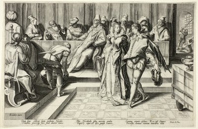 Salomé dançando diante de Herodes de Jan Saenredam