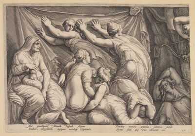 O Castigo de Niobe (Prato 1) de Jan Saenredam
