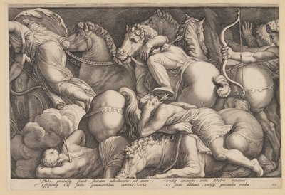 O castigo de Niobe (Prato 2) de Jan Saenredam