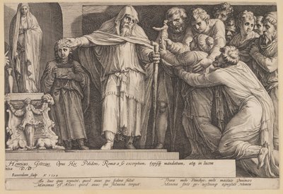 O castigo de Niobe (Prato 5) de Jan Saenredam