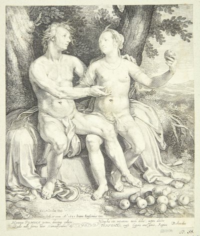 Vertumnus e Pomona de Jan Saenredam