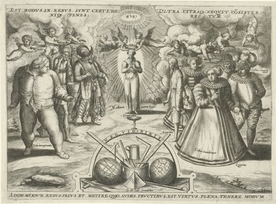 Moderação com pecados personificados
Est modus.in.rebus. sunt. certi.de: (...) (título sobre o objecto) de Jan Snellinck (I) (attributed to)