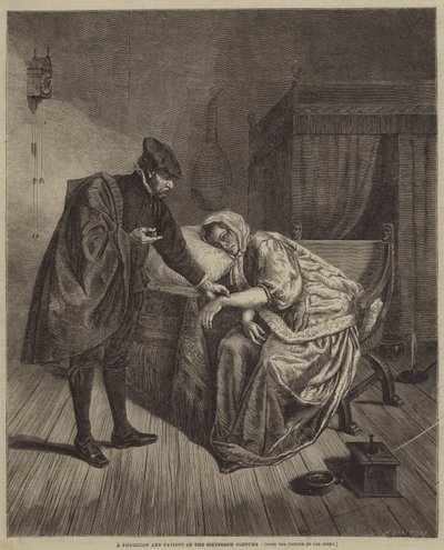 Um médico e paciente do século XVI de Jan Havickszoon Steen