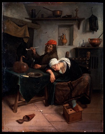 "The Idlers", c1660.   de Jan Steen