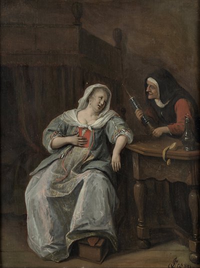 A mulher doente de Jan Steen