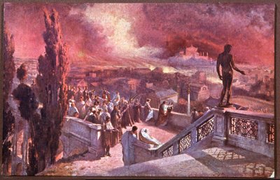 Incendie de Rome, Grande incêndio de Roma (cartão postal) de Jan Styka