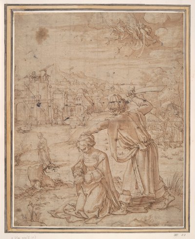 Decapitação de Santa Bárbara de Jan Swart Van Groningen