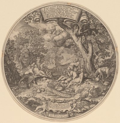 A Idade de Ouro de Jan Theodor de Bry after Abraham Bloemaert after Nicolaes