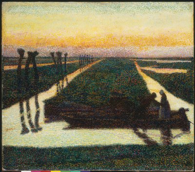 Broek In Waterland (óleo sobre tela) de Jan Toorop