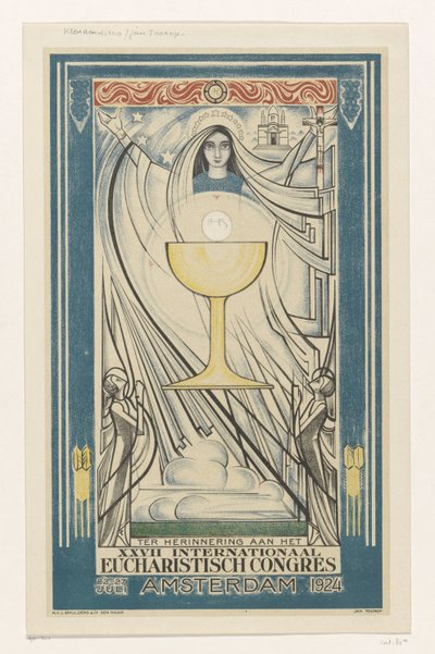 Cartaz para o Congresso Eucarístico Internacional, 1924 (título da série) de Jan Toorop