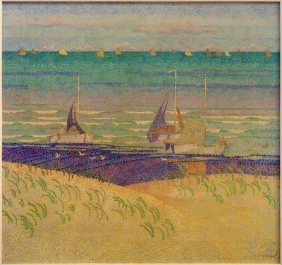 Paisagem de Dunas com Veleiros de Jan Toorop