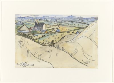 Vista das dunas de Koog no Texel de Jan Toorop