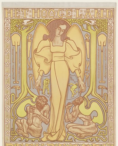 A Terra Hooge. Beekbergen (título sobre o objecto) de Jan Toorop