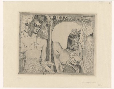 Velha cercada por mulheres jovens Juventude e idade da mulher (título original) de Jan Toorop