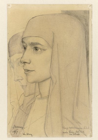 Retrato de Treesje Westermann, Madre Teresa Huf de Bethanië de Jan Toorop