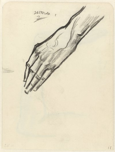 Estudo de uma mão de Jan Toorop
