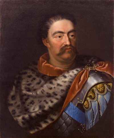 Retrato de João III Sobieski 1629-1696, rei da Polônia e grão-duque da Lituânia de Jan Tricius