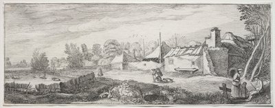Paisagem com uma fazenda. de Jan Van de Velde