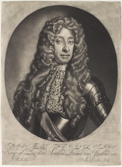 James II pela graça de Deus rei da Inglaterra, Escócia, França e Irlanda etc, 1685 cerca de de Jan Verkolje