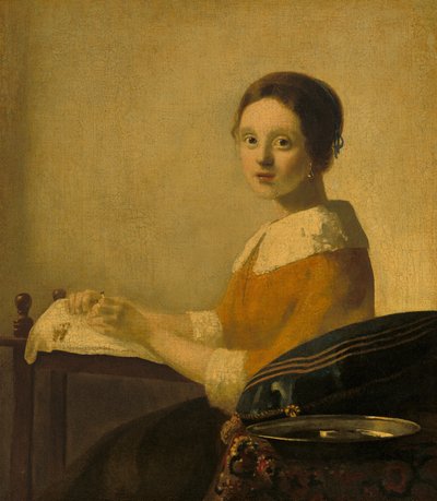A Rendeira, c. 1925 de Johannes Vermeer