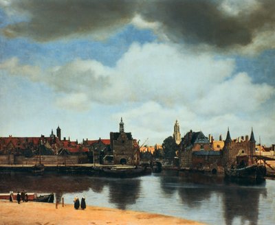 Vista de Delft, Holanda, após o incêndio, c1658. de Jan Vermeer van Delft