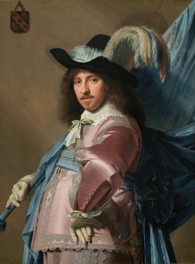 Andries Stilte como porta-estandarte, 1640. de Jan Verspronck