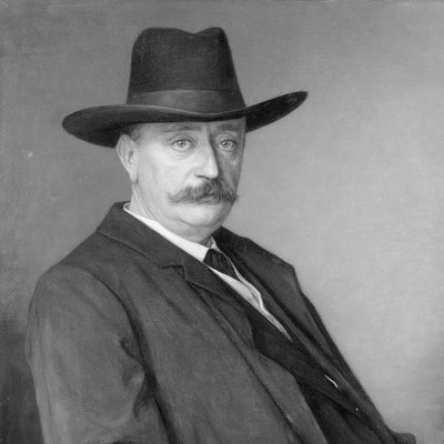 Johannes Martinus Messchaert (1857-1922). Cantor e pedagogo vocal de Jan Veth (signed by artist)