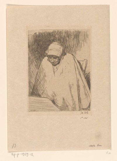 Malle Teun (título original no objeto) de Jan Veth (signed by artist)