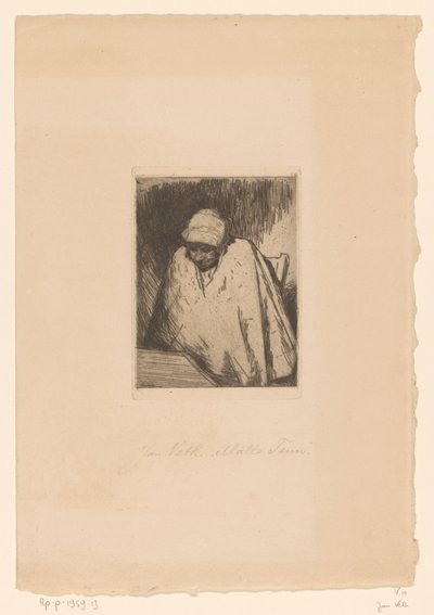 Malle Teun (título original sobre o objecto) de Jan Veth (signed by artist)