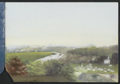 Paisagem de montanha com um rio de Jan Veth