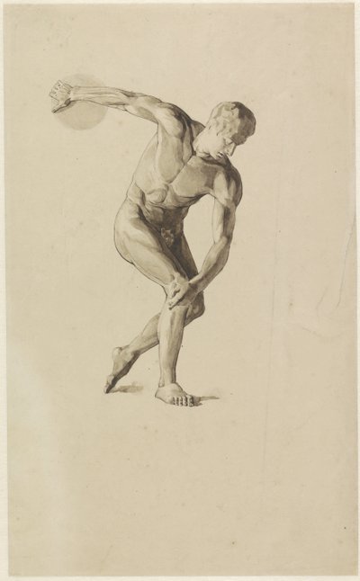 Modelo de gesso do lançador de discos de Jan Veth