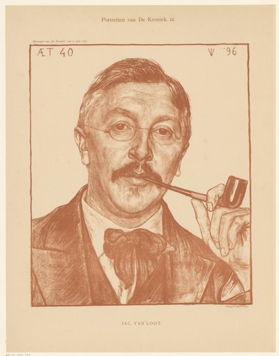 Retrato de Jac van Looij
Retratos de The Chronicle (título da série sobre o objecto) de Jan Veth