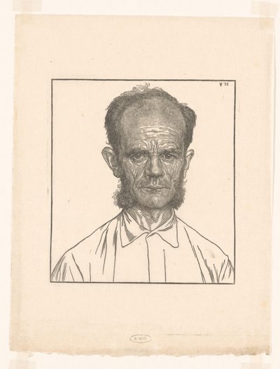 Retrato de Louw, o jardineiro de Jan Veth
