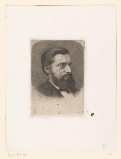 Retrato de Thomas Theodorus Hendrikus Jorissen de Jan Veth