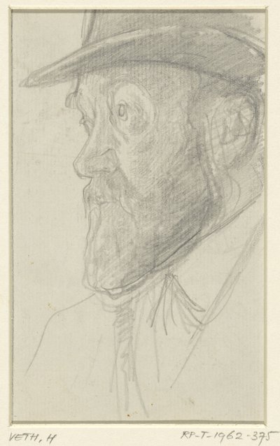 Retrato do escultor Lambertus Zijl de Jan Veth